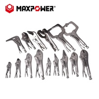 Juego de Herramientas Básicas Maxpower de 15 Piezas, Juego de Alicates de Presión Maxpower, Juego de Alicates de Bloqueo CR-V de 15 Piezas