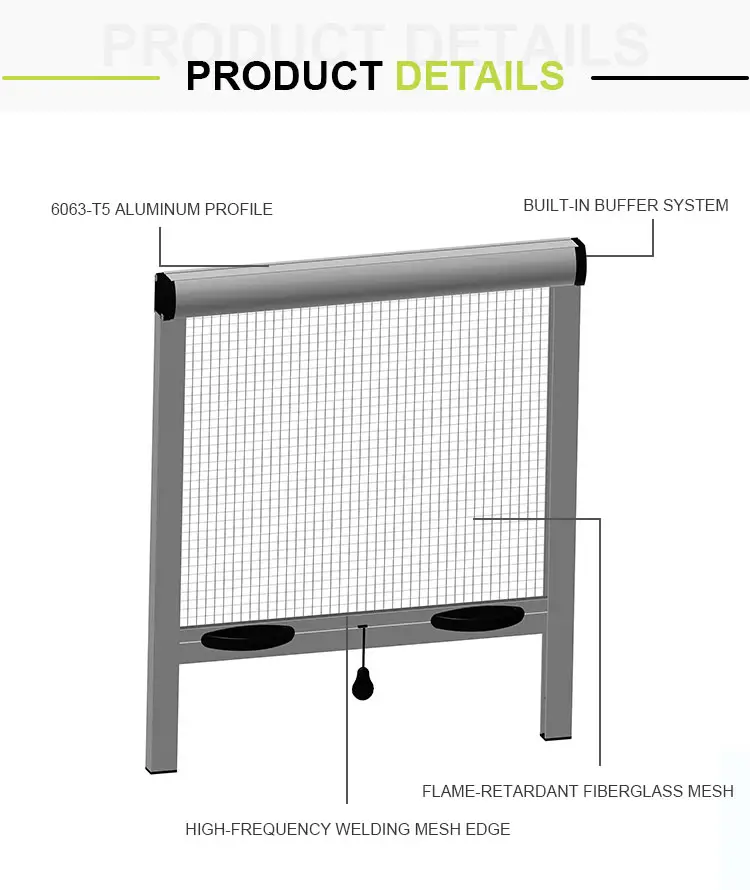 Tür- und Fensterschutz individueller Aluminium-Moskitonfestfensterschutz Fiberglas verschließbare Insektenschutzgitter Fensternetz