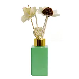 Difusor de cana-de-açúcar para perfume, garrafa de vidro com bastão de flores em cores personalizadas, modelo mais recente, grande desconto, 2024