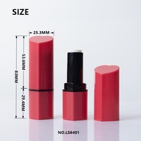 2024 oem luxe promotionnel mignon coeur forme rouge logo personnalisé bas prix le plus vendu vide baume à lèvres bâton tubes conteneurs d'emballage