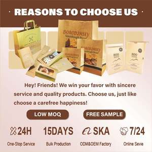 Sacs en papier kraft écologiques personnalisables avec logo – Réutilisables pour pain, biscuits et aliments – Blanc, marron, noir - Product Image 5