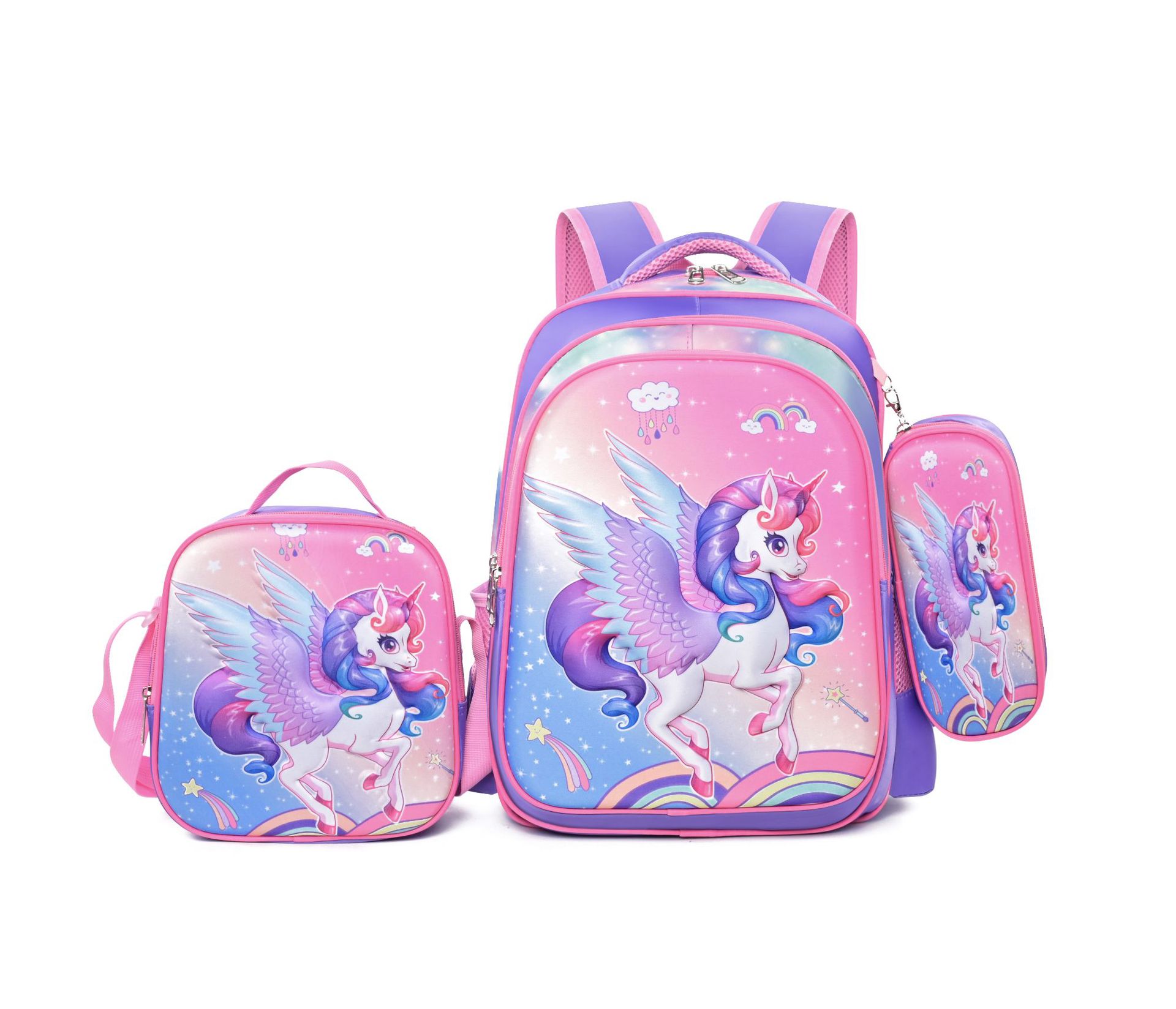 Cute Toddler Kids Winter Fur Unicorn Backpack For Littler Girls Cartoon Back Pack Children Kindergarten Schoolbag Shoulders Bag I337334747