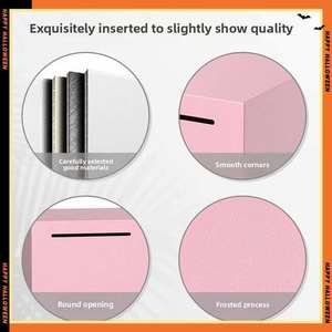 Wholesale <b>Large</b> Kids' <b>Gift</b> Piggy Bank Stainless Steel with <b>Box</b> Pattern Same Style Douyin Internet Celebrity Not Available Online - Product Image 4