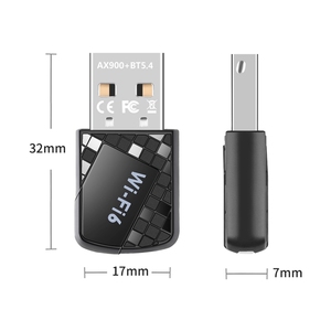 Nhà máy trực tiếp bán xách tay Wifi 6 ax900 bt5.4 lái xe miễn phí Card mạng không dây USB Wifi Adapter - Product Image 5