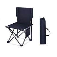 Chaise pliante portable en tissu Oxford avec dossier pour le camping, la pêche et le croquis - Mobilier d'extérieur style Glamping