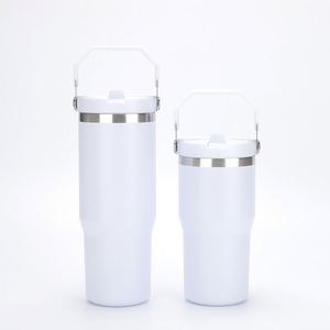 Generic 20/30oz Insulated Car Tumbler with Straw & Handle Stainless Steel Custom Water Cup for Car Travel - Product Image 3
