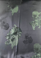 Robe Abaya pour femmes en tissu jacquard tissé 100% polyester léger, respirant, teint en fil, à motif floral large, pour la mode féminine