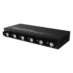 Factory Direct Sale SC to RJ45 Optical Converter 6SC+2RJ45 <b>Aggregation</b> 10/100Mbps Single Mode Simplex SC Media Converter - Product Image 1