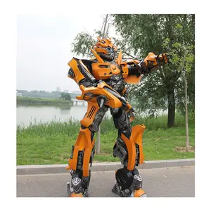 Groothandel 2.7M Machtige Led Robot Kostuum Cosplay Volwassen Led Suit Party Autobots