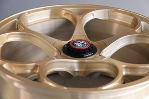 Jantes forgées SHIN de 19, 20, 21 et 22 pouces, à blocage central, de luxe, entièrement dorées, classiques, forgées, en alliage, pour Alfa Romeo 4C Giulia Stelvi - Product Image 3