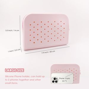 ที่วางโทรศัพท์ซิลิโคนใช้ได้กับกระเป๋าบั๊กกระเป๋าแต่งหน้าเวลาเดินทางเคสโทรศัพท์อุปกรณ์เสริมสำหรับกระเป๋าโท้ทชายหาดทุกรุ่น - Product Image 2