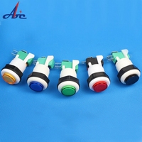 Boutons de machine d'arcade éclairés par LED 12V, boutons de démarrage, lot de boutons LED 28 mm pour jeux d'arcade
