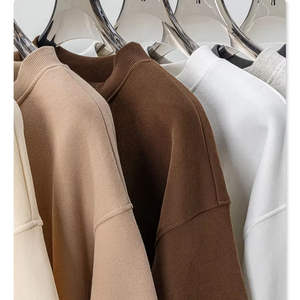 เสื้อสเวตเชิ้ตคอโอ ผ้าเทอร์รี่ ผ้าฝ้าย ปรับได้ 3 มิติ สำหรับผู้ชาย แบบ OEM&ขายส่ง เสื้อสเวตเชิ้ตเปล่า คอวี แบบสั่งทำได้ - Product Image 2