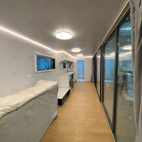 Maison préfabriquée moderne de 20 pieds 40 pieds pour l'extérieur Petite maison Studio mobile pod de bureau Cabine Apple