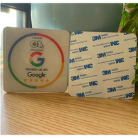 Muestra gratis Google Review PVC Epoxy Sticker NFC Menú Social Media Google Review Placas con adhesivo fuerte