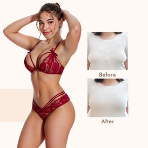 Bestseller 2026 Lencería Sexy Transparente de realce Para Uso Diario Ropa Interior Femenina Sostenes y Tangas de Tiro Bajo Para Mujeres Maduras - Product Image 2