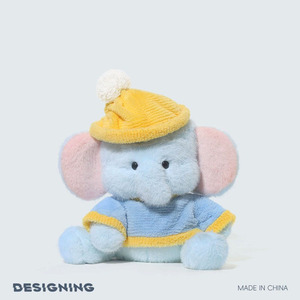 Giocattolo Elefantino Blu Morbido e Peluche Conforme a CPC e ASTM, Servizio OEM ODM Personalizzato, Peluche Delicato sulla Pelle per Bambini - Product Image 3