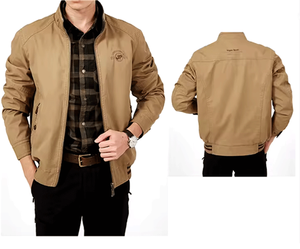 เสื้อแจ็คเก็ตผู้ชายแบบย้อนกลับได้เสื้อโค้ทผ้าฝ้าย100% กันน้ำกันลมลำลองสำหรับกลางแจ้ง - Product Image 3