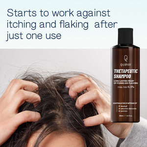 Qquaker Anti-Dandruff Seborreic <span class=keywords><strong>Dermatitis</strong></span> 0.5% Champú de alquitrán de hulla Tratamiento del cuero cabelludo Libre de escamas para hombres y mujeres - Product Image 5