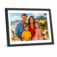 Cadre photo numérique intelligent Wi-Fi de 10,1 pouces avec 32 Go de stockage et fente pour carte SD, cadre photo numérique sans fil alimenté par batterie
