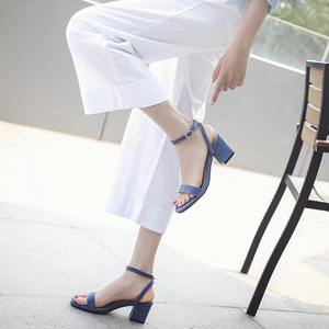 Eleganti Scarpe da Donna con Tacco Alto, Sandali con Tacco Medio a Blocco per Insegnanti, Calzature Casual da Lavoro e per il Tempo Libero - Product Image 3