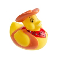 Vente en gros de bain douche et jeux d'eau pour enfants jouets éducatifs petits canards jaunes sur le thème cowboy