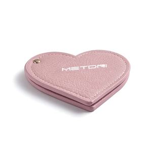 Wholesale Popular Pink Heart Shape Cute Portable Rotary Pocket <b>Mirror</b> - Product Image 1