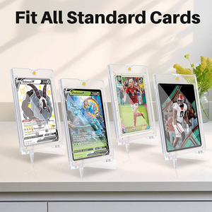 磁性交易运动卡座一键式防紫外线保护盒，适用于35pt卡Yugion一体式戳球展示架 - Product Image 2