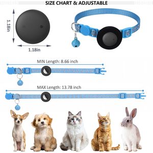Traceur GPS pour chat 365GPS, collier bleu, batterie rechargeable, étanche, compatible avec Apple Find My - Product Image 3