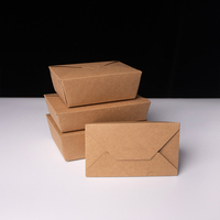 Boîte Bento Jetable Pliable en Carton Kraft pour Plats à Emporter avec Fermeture, Personnalisable OEM, Vente en Gros, Boîte Alimentaire Écologique – Offre Spéciale