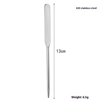 Spatule de Maquillage DIY en Acier Inoxydable pour Masque Facial, Crème Contour des Yeux, Correcteur et Poudre Non-Comestible