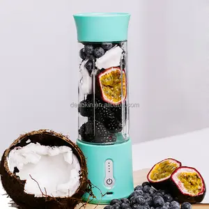 Hot selling 500ml Personal rechargeable Portable Blender and USB Fruit smoothie six blades juicer blender