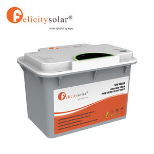 Batterie LiFePO4 Felicitysolar 12,8 V 1,28 kWh, série FLA12100 - 6000+ cycles, 95 % DOD avec BMS intelligent pour onduleurs solaires - Product Image 2