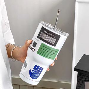 Dernière tasse à vide en acier inoxydable 304 500ml bureau boire café lait thé isolé pour voiture bureau utilisation dos école essentiels - Product Image 4