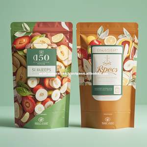 Papel Kraft con logotipo personalizado con cremallera de válvula, bolsas de frijoles de pie, bolsas de embalaje lateral inferior, bolsa de café - Product Image 1