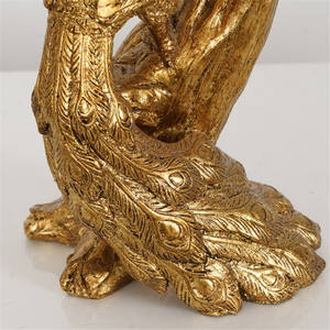 Lámparas de Mesa Modernas con Diseño de Pavo Real para Sala de Estar, Dormitorio, Villa, Cafetería, Hotel, Decoración del Hogar, Lámpara de Escritorio Antigua de Resina para Mesita de Noche - Product Image 3