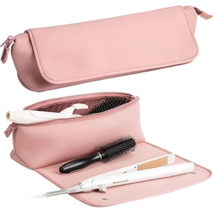 Bolsa de viaje para herramientas de peinado y tapete resistente al calor para planchas de pelo, rizadores y productos de cuidado capilar, de fábrica con certificación Sedex Bsci. - Product Image 6