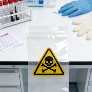 ถุงบรรจุภัณฑ์สำหรับขนส่งตัวอย่างแบบ 3 ชั้น รีไซเคิลได้ พิมพ์โลโก้ได้ตามต้องการ  ถุงซิปล็อค PE สำหรับของเสียอันตรายทางชีวภาพ - Product Image 2