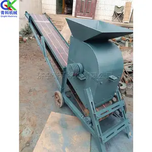 High efficient 6t/h Nutrient soil crusher/movable construction waste Crushing machine/7.5 kw building stone pulverizer machinery