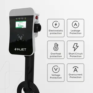 WEEYU Stasiun AC Kendaraan Listrik 7KW, dengan Pengisi Daya Tipe 1 Plug Ev Menyesuaikan Tumpukan Pengisian Energi Baru