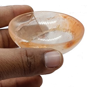 Bol en pierre précieuse Aventurine rouge bol en pierre décorative sculptée en cristal naturel pour la décoration intérieure et la guérison en gros - Product Image 2