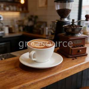 จานรองแก้วกาแฟลาเต้อาร์ต รุ่นพลาสติก ลายหัวใจ เป็นมิตรกับสิ่งแวดล้อม สำหรับจัดแสดงในร้านกาแฟ ถ่ายภาพอาหาร ใช้ในครัว - Product Image 3