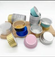 Moule à pâtisserie rond en aluminium, petites tailles, boîte à muffins, boîte à cupcakes