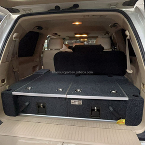 4X4 Offroad SUV Thân Cây Giường Hàng Hóa Tổ Chức Lưu Trữ Đơn Vị Ngăn Kéo Hệ Thống Với Tủ Lạnh Thanh Trượt Cho Land Cruiser Lc200 - Product Image 1