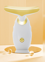 Masajeador Facial y de Cuello, Múltiples Modos de Masaje, Instrumento Recargable para Masaje de Superficie Facial y de Cuello