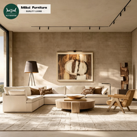 Nouveau design, canapés modernes pour salon, ensemble modulable de meubles d'intérieur, structure en bois massif, coussins moelleux et doux pour immeuble de bureaux