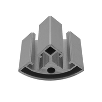 Fente de style industriel 8 4040 section de profilé en aluminium CNC à encastrer quart de rond pour les applications d'escalier