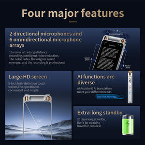 VORMOR M7 Tragbarer Digitaler Sprachrekorder KI-Notizwürter 16GB Sprachrekorder KI-Assistent Übersetzer Sprachrekorder - Product Image 2