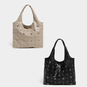 Nuevo Bolso de Hombro de Cuero, Estilo Rock Chic, Bolso de PU para Chicas, Bolso de Cuero con Tachuelas para Mujer - Product Image 6
