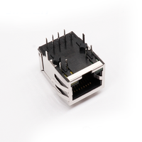Connecteur RJ45 droit à 180 degrés blindé 8P8C prise modulaire à montage sur PCB sans filtre prise Ethernet Premium pour appareil